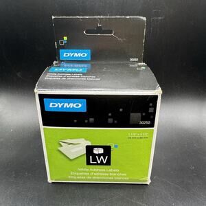 GENUINE Dymo LabelWriter 30252 White Address Labels (2 Rolls = 700 Labels)